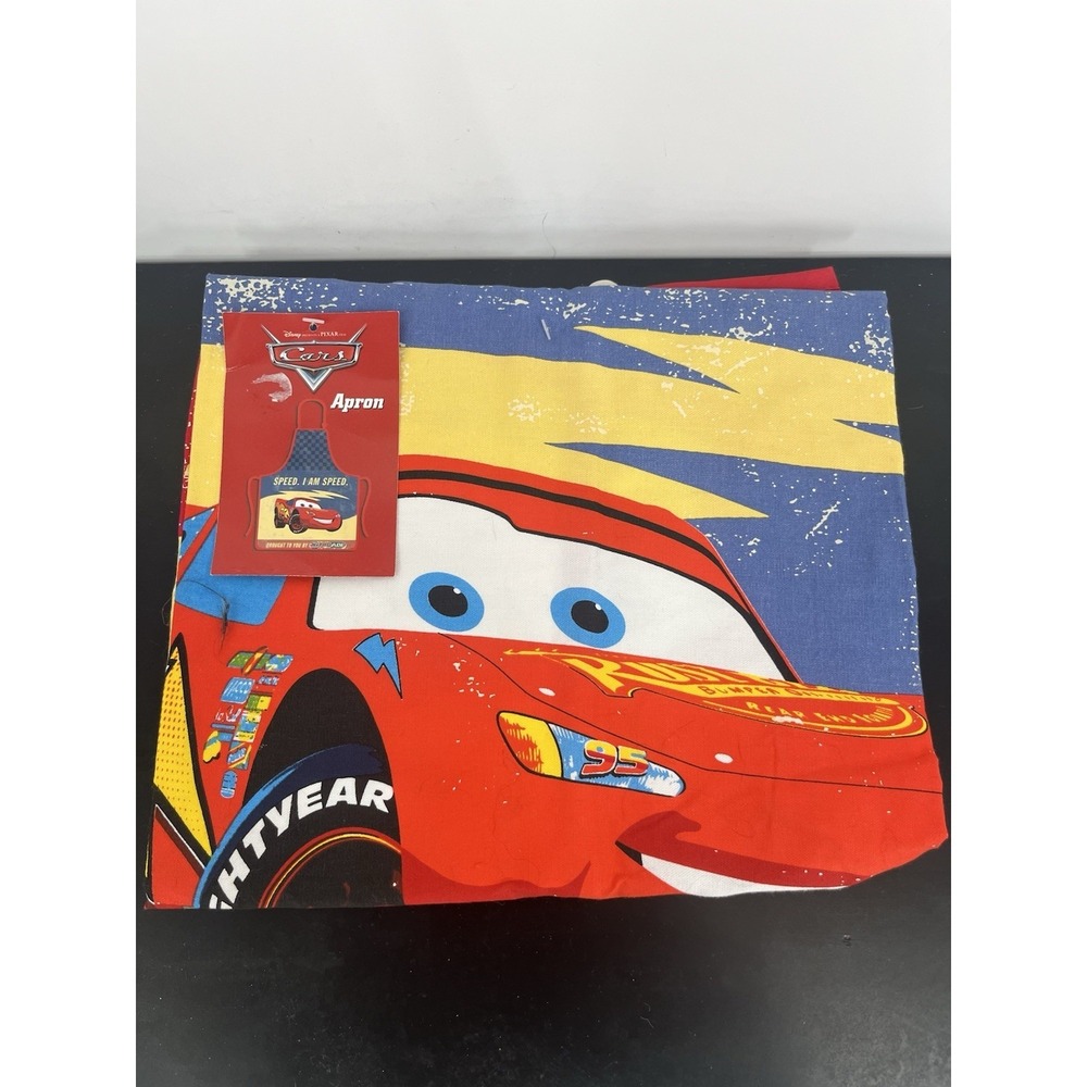 Adult sized Cars Apron / Smock — Featuring Lightning McQueen C3